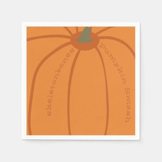 Serviette En Papier Parti Citrouille moderne Smash personnalisé (Devant)