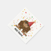 Serviette En Papier Parti Confetti Sasquatch Bigfoot (Coin)