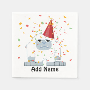 Serviette En Papier Parti Confetti Yeti