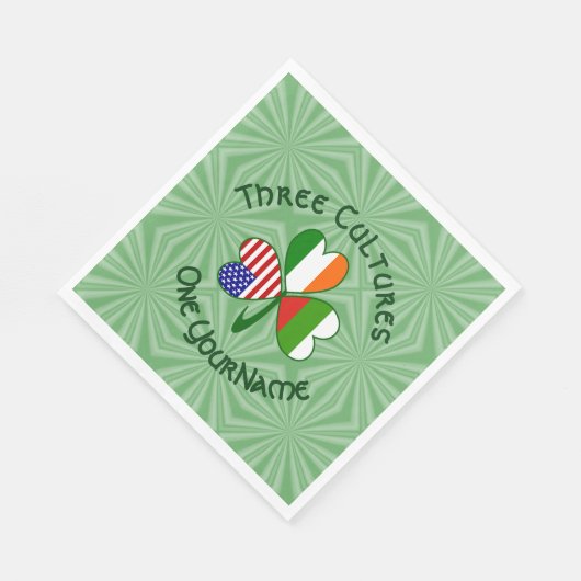 Serviette En Papier Parti d'anniversaire des Shamrocks irlandais (Coin)
