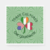 Serviette En Papier Parti d'anniversaire irlandais Shamrock (Devant)