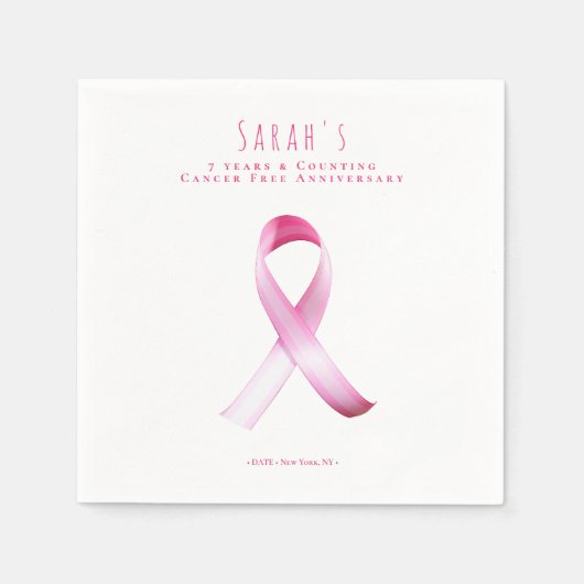 Serviette En Papier Parti de collecte de fonds pour le survivant du ca (Devant)