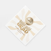 Serviette En Papier Parti de Graduation Disco super Solid Gold (Coin)