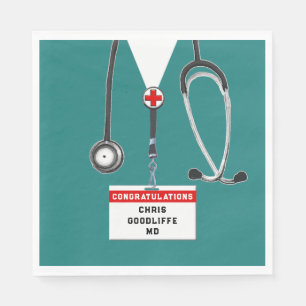 Serviette En Papier Parti de graduation Médicale personnalisée Napki