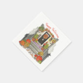 Serviette En Papier Parti de la Chambre d'Halloween (Coin)