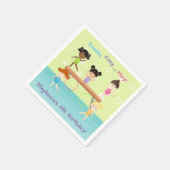 Serviette En Papier Parti de la gymnastique (Coin)