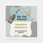 Serviette En Papier Parti de la retraite de la fête à la retraite (Devant)