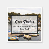 Serviette En Papier Parti de la retraite de la pêche (Devant)