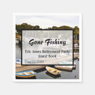 Serviette En Papier Parti de la retraite de la pêche