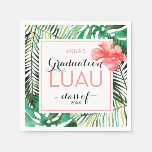 Serviette En Papier Parti de Luau (Devant)