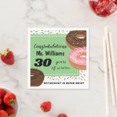 Serviette En Papier Parti de retraite Donut et Sprinkles (En situation)
