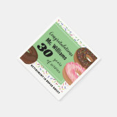 Serviette En Papier Parti de retraite Donut et Sprinkles (Coin)