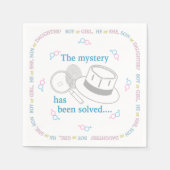 Serviette En Papier Parti de révélation de genre (Devant)