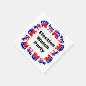 Serviette En Papier Parti de surveillance électorale (Coin)