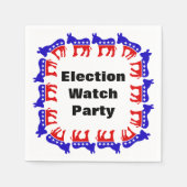 Serviette En Papier Parti démocrate de surveillance des élections (Devant)