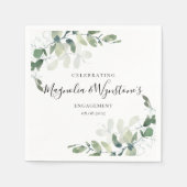 Serviette En Papier Parti d'engagement Eucalyptus (Devant)