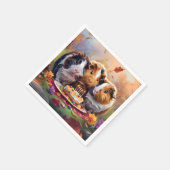 Serviette En Papier Parti des Chiens de Guinée (Coin)