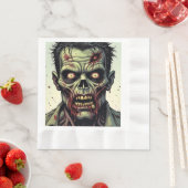 Serviette En Papier Parti d'Halloween Zombie (En situation)