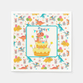 Serviette En Papier Parti Dinosaur (Devant)