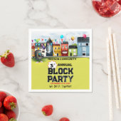 Serviette En Papier Parti du bloc de quartier (En situation)