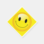 Serviette En Papier Parti Emoji Joyeux Emoticon Happy Face (Coin)