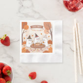Serviette En Papier Parti fantôme d'Halloween (En situation)