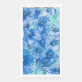 Serviette En Papier Parti Fleur sauvage Gentien Bleu (Devant)