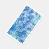 Serviette En Papier Parti Fleur sauvage Gentien Bleu (Coin)