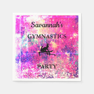Serviette En Papier PARTI GYMNASTICS Ensemble personnalisé de 50 NAPKI