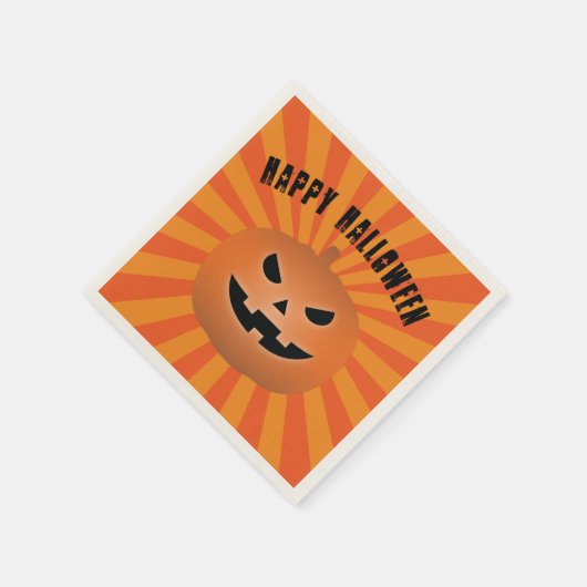 Serviette En Papier Parti Haunted Jack-o'-lantern Citrouille Halloween (Coin)