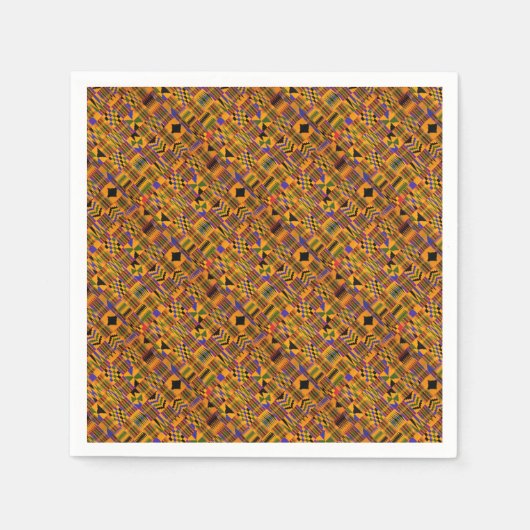 Serviette En Papier parti kente (Devant)