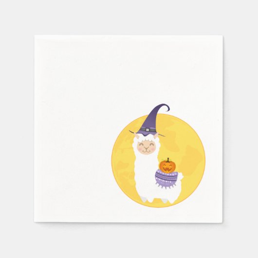 Serviette En Papier Parti Llama d'Halloween (Devant)