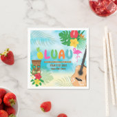 Serviette En Papier Parti Luau (En situation)
