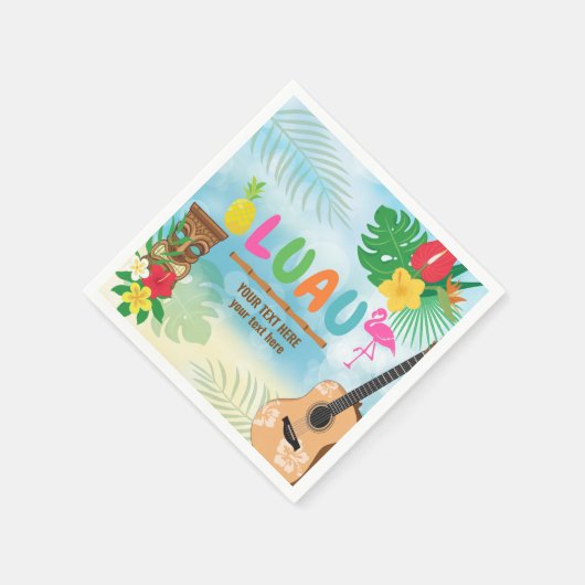 Serviette En Papier Parti Luau (Coin)