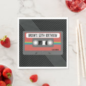 Serviette En Papier Parti Mixtape Rétro (En situation)