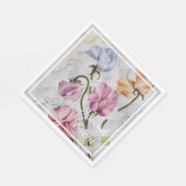 SERVIETTE EN PAPIER PARTI MONOGRAMME DES POIS SUCRÉS (Coin)