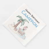 Serviette En Papier Parti Pirate Illustré (Coin)