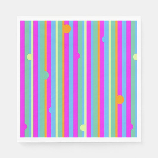 Serviette En Papier Parti Pop (Devant)