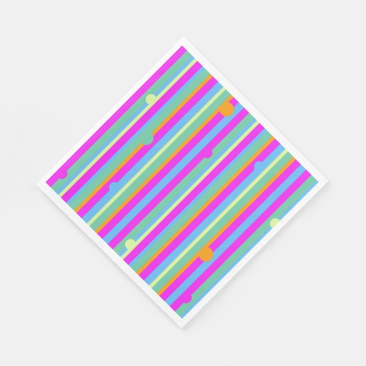 Serviette En Papier Parti Pop (Coin)