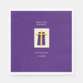 Serviette En Papier Parti religieux pourpre de la Sainte Croix (Devant)