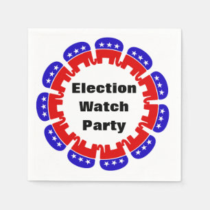 Serviette En Papier Parti républicain de surveillance des élections