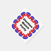 Serviette En Papier Parti républicain de surveillance des élections (Coin)