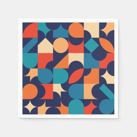 Serviette En Papier Parti rétro (Devant)