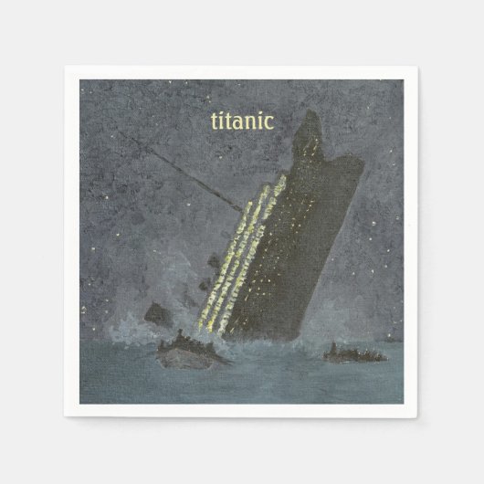 Serviette En Papier Parti Titanic (Devant)
