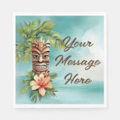 Serviette En Papier Parti Tropical Tiki (Devant)