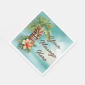 Serviette En Papier Parti Tropical Tiki (Coin)