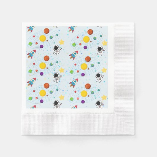 Serviette En Papier parti univers NApkins (Devant)