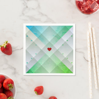 Serviette En Papier Parti Vert