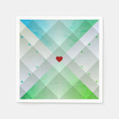 Serviette En Papier Parti Vert (Devant)