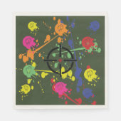 Serviette En Papier Parti Vert de l'Armée de terre (Devant)